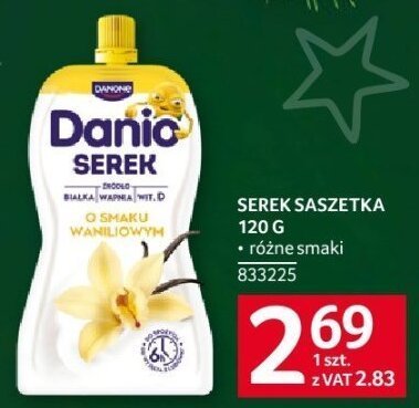 Serek saszetka Danio różne smaki 120g promocja w Selgros
