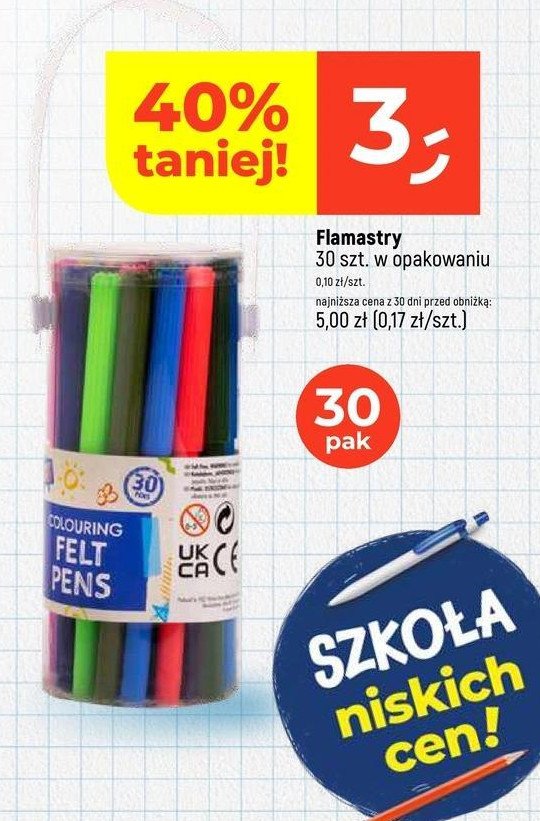 Flamastry promocja