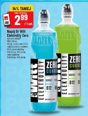 Napój Dr Witt Elektrolity Zero promocja w POLOmarket