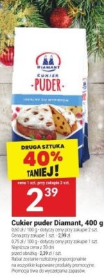 Cukier puder Diamant, 400 g promocja w Twój Market