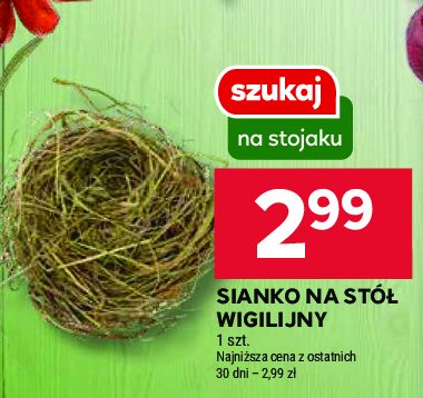 Sianko na wigilijny stół promocja w Stokrotka