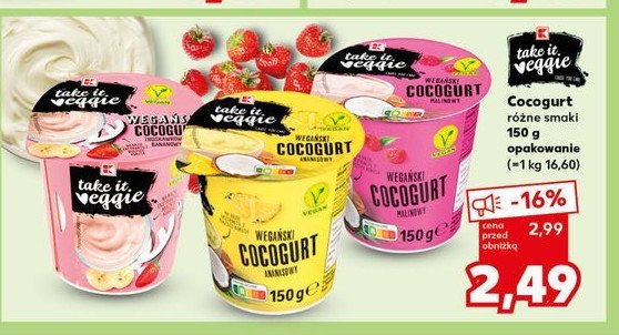 Cocogurt ananasowy K-take it veggie promocja