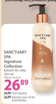 Balsam SANCTUARY SPA Signature Collection do ciała, 250 ml promocja w Hebe