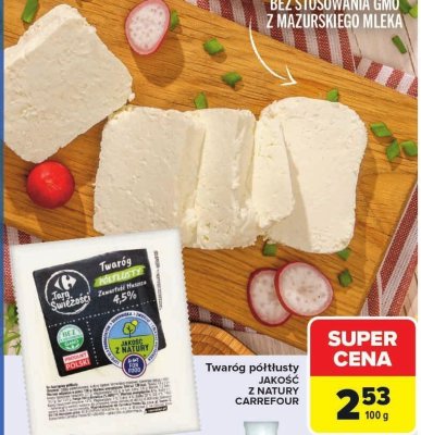 Twaróg półtłusty promocja w Carrefour Market