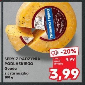 Ser gouda z czarnuszką Z radzynia podlaskiego promocja