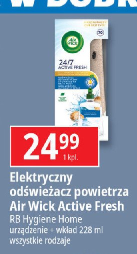 Odświeżacz powietrza bryza morska Air wick active fresh promocja