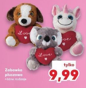 Zabawka pluszowa z sercem promocja w Kaufland