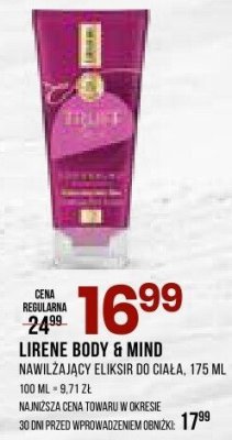 Nawilżający eliksir do ciała LIRENE BODY & MIND promocja w Drogerie Natura