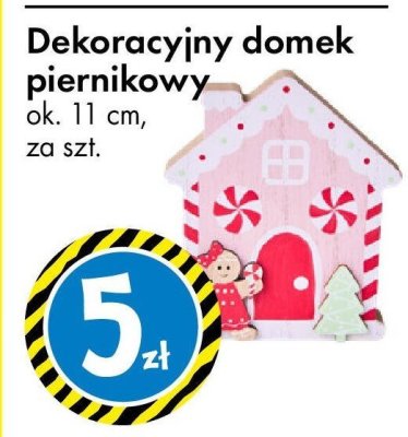 Dekoracyjny domek piernikowy ok. 11 cm promocja w Tedi