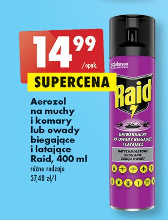 Spray na muchy i komary Raid promocja