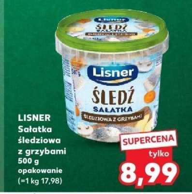 Sałatka śledziowa z grzybami  promocja w Kaufland