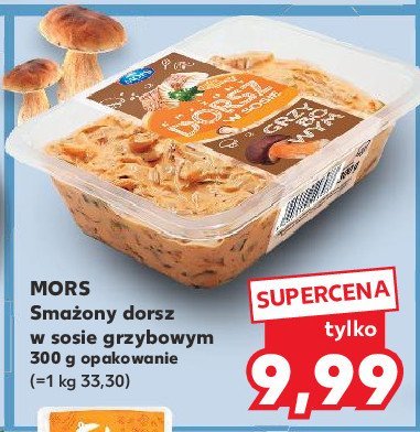 Dorsz smażony w sosie grzybowym Mors ryby promocja