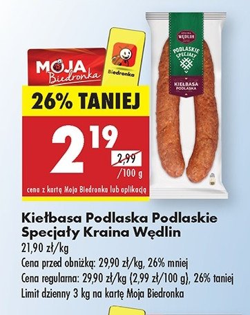 Kiełbasa podlaska Kraina wędlin podlaskie specjały promocja