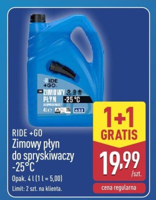 Płyn zimowy do spryskiwaczy 1+1 GRATIS promocja w Aldi