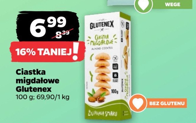 Ciastka migdałowe Glutenex promocja