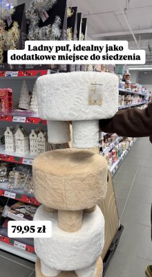 Puf futrzany promocja w Action