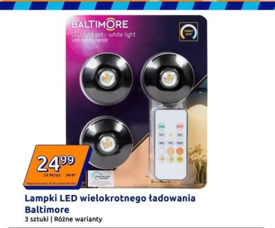 Lampki LED wielokrotnego ładowania Baltimore promocja w Action