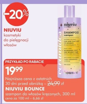 Szampon do włosów kręconych Niuviu Bounce promocja w Super-Pharm