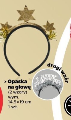 Opaska na głowę 2 wzory promocja w Netto
