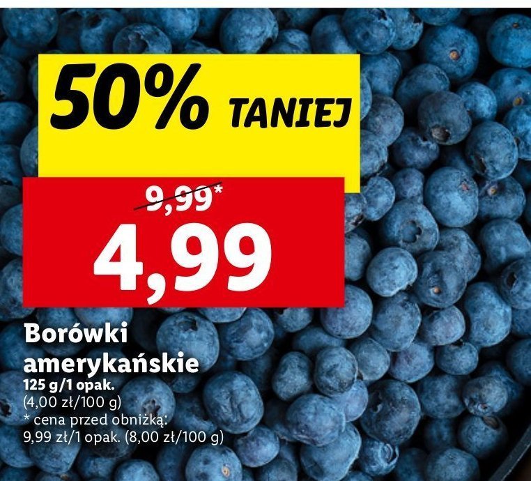 Borówka amerykańska promocja w Lidl