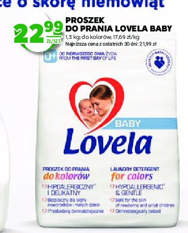 Proszek do prania do kolorów Lovela baby promocja w Stokrotka