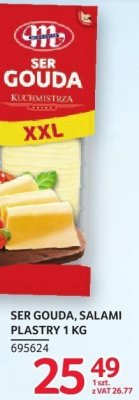 Ser Gouda, Salami plastry 1kg promocja w Selgros