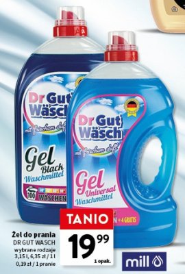 Żel do prania DR GUT WASCH Gel Universal Waschmittel promocja w Intermarche