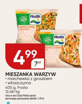 Mieszanka warzyw marchewka z groszkiem, włoszczyzna promocja w Chata Polska