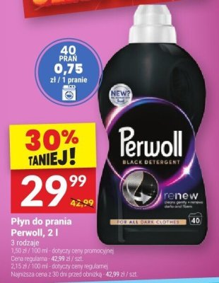 Płyn do prania Perwoll 2 l promocja w Twój Market