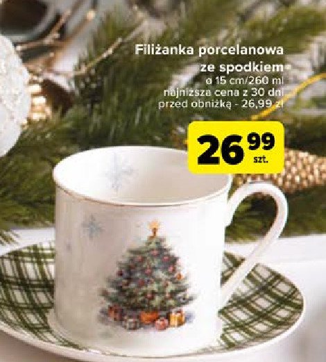 Filiżanka porcelanowa ze spodkiem promocja