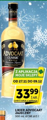 Likier Advocaat Classic Jajeczny promocja w Euro Sklep