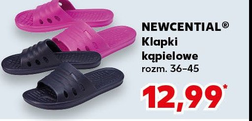 Klapki kąpielowe damskie 37-41 Newcential promocja w Kaufland