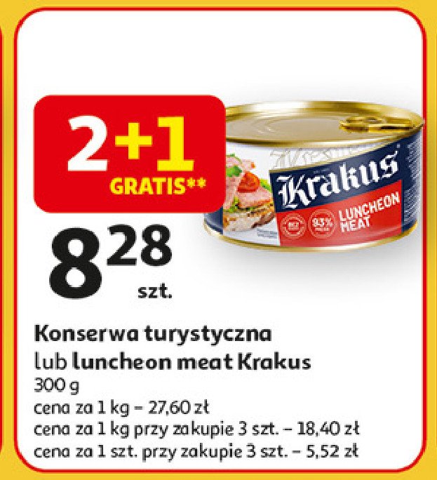 Konserwa luncheon meat Krakus animex promocja w Auchan