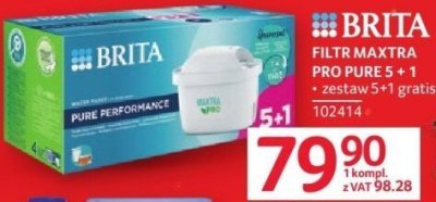 Filtr wody Brita Maxtra Pro Pure 5+1 promocja w Selgros
