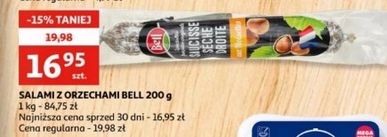 Salami z orzechami laskowymi Bell polska promocja