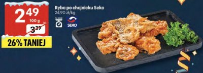 Ryba po chojnicku Seko promocja w Delikatesy Centrum