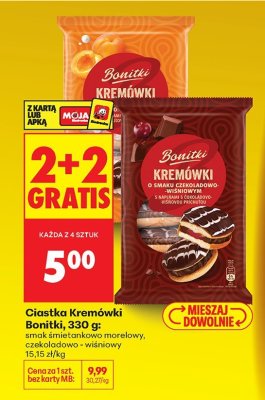 Ciastka Kremówki śmietankowo morelowe, 330 g promocja w Biedronka