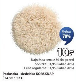 Poduszka - siedisko KORSKNAP Ś34 cm 1 SZT. promocja w Jysk