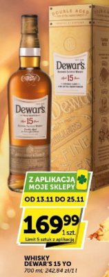 Whisky Dewar's 15 yo promocja w Groszek