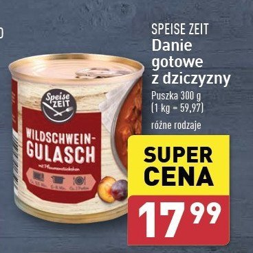 Danie z dziczyzny Speise zeit promocja