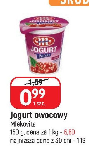 Jogurt wiśnia Mlekovita jogurt polski promocja