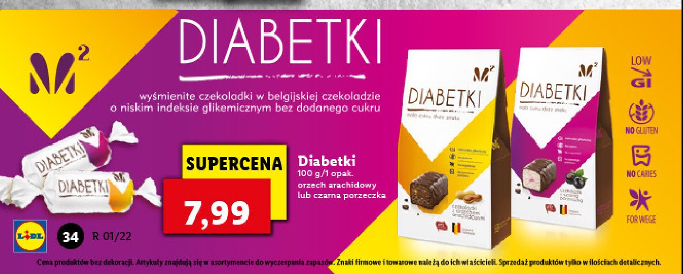 Cukierki diabetki o smaku czarnej porzeczki Alma cukierki promocja