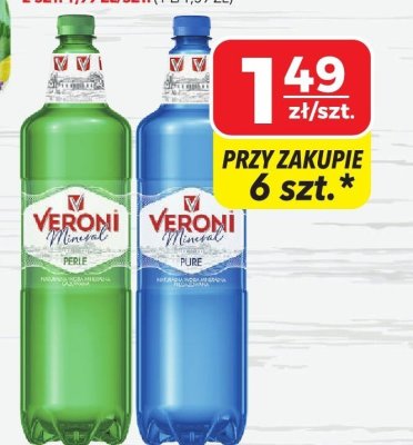 Woda mineralna Veroni Mineral Premium, gazowana, niegazowana, 1,5 l promocja w Top Market
