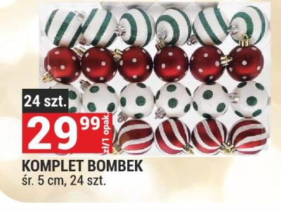 Komplet bombek śr. 5 cm, 24 szt. promocja w Merkury Market