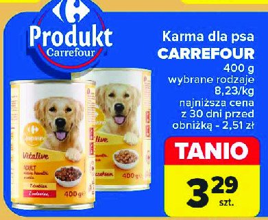 Karma mięsne kawałki w galarecie z kurczakiem CARREFOUR COMPANINO promocja