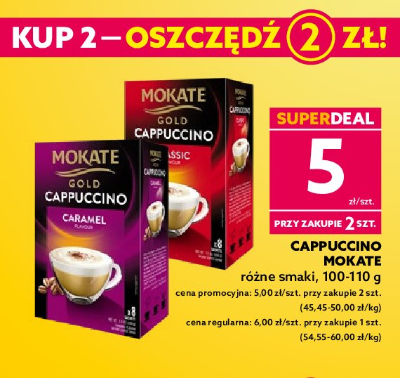 Cappuccino caramel MOKATE GOLD CAPPUCCINO promocja