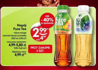 Napój Fuze Tea różne rodzaje promocja w Żabka