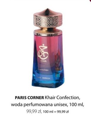 Woda perfumowana unisex Khair Confection PARIS CORNER promocja w Hebe