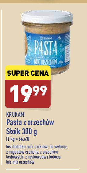 Pasta mix orzechów KRUKAM.PL promocje