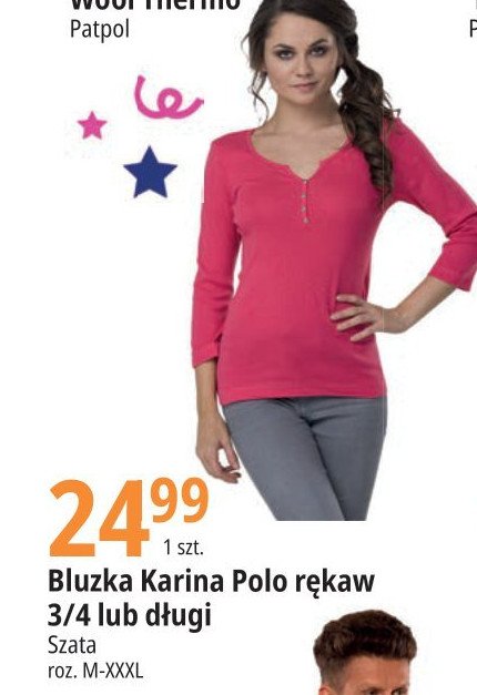 Bluzka karina polo r臋kaw 3/4 Szata promocja